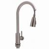 Смеситель для кухни Lidz Aria 015FL с выдвижным изливом (k35) LDARI015FLNKS34945 Nickel