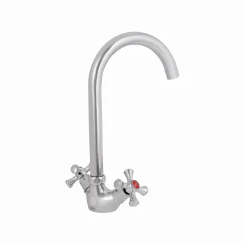 Змішувач для кухні Lidz Lamb 278F двохвентильний LDLAM278FCRM35071 Chrome