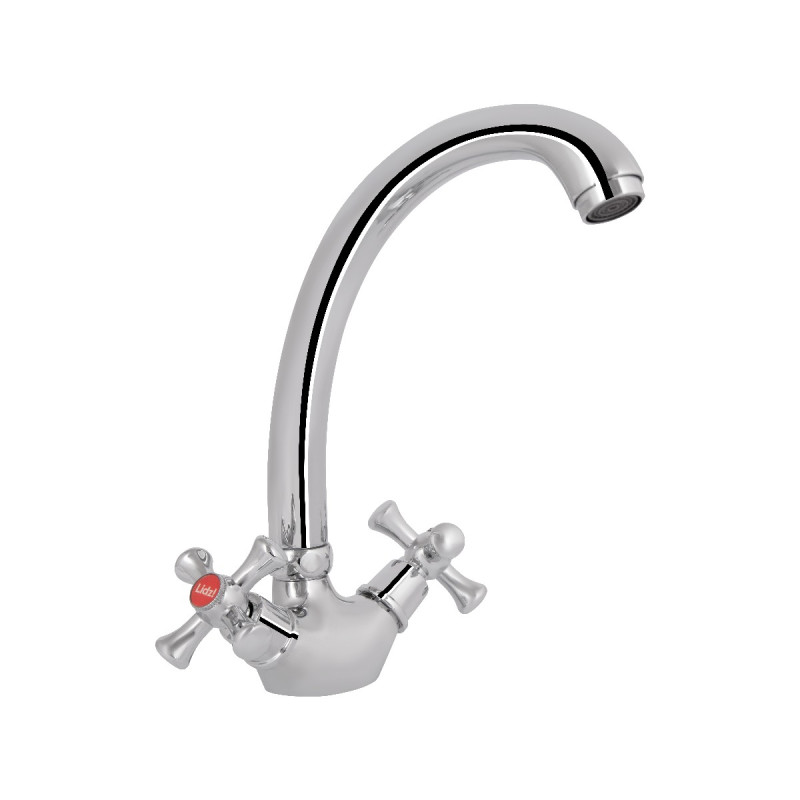 Смеситель для кухни Lidz Lamb 273F двухвентильный LDLAM273FCRM21890 Chrome