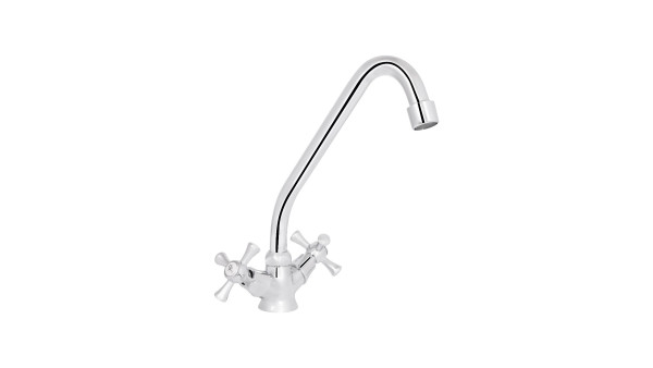 Змішувач для кухні Lidz Lamb 271F двохвентильний LDLAM271FCRM21889 Chrome