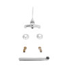Смеситель для кухни локтевой Lidz Watt 009 настенный  (k35) LDWAT009CRM34862 Chrome
