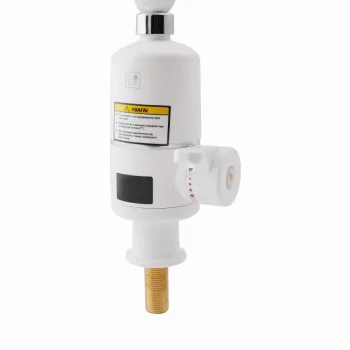Проточный кран-водонагреватель кухонный для кухни Lidz Warm 057 LDWAR057WCR24983 White / Chrome