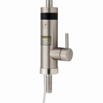 Проточный кран-водонагреватель кухонный для кухни Lidz Warm 060 LDWAR060NKS35881 Nickel