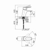 Смеситель для раковины Lidz Gloria 001F (k35) LDGLO001FCRM35116 Chrome