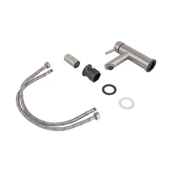 Змішувач для раковини Lidz Aria 001F (k35) LDARI001FNKS34937 Nickel