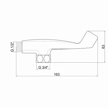 Держатель для лейки Lidz Niagara 109 LDNIA109CRM29475 Chrome
