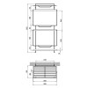 Полка универсальная Lidz Radom 0608 3 ярусная LDRAD0608CRM32486 Chrome