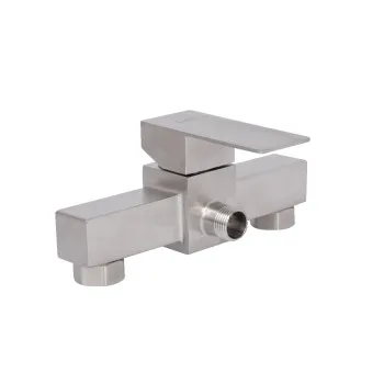 Змішувач для душу Lidz Kubis 010 (з душовим гарнітуром) (k35) LDKUB010NKS28535 Nickel