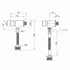 Зливний клапан порційний для пісуара Lidz Tech 903 LDTEC903CRM32529 Chrome