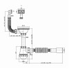 Сифон для кухонной мойки Lidz (WHI) 60 05 M001 01 EURO (выход 50 мм)