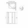 Душова кабіна Lidz Wawel SC100x80.SAT.LOW.FR, скло Frost 5 мм без піддона