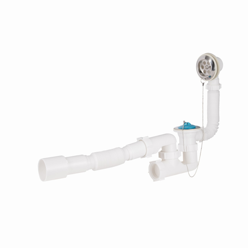 Сифон для ванны Lidz (WHI) 60 03 V002 00 с ревизией (выход 50 мм)