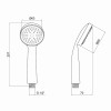 Лійка для ручного душу Лейки Lidz Niagara 00 80 мм округла LDNIA00CRM22039 Chrome