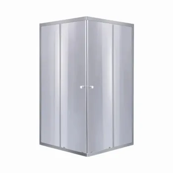 Набір Lidz душова кабіна Wawel SC80x80.SAT.LOW.GR, скло тоноване 4 мм + піддон Mazur