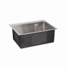 Мойка для кухни интегрированная Lidz Handmade H5045 (LDH5045BRU35383) Brushed Steel 3,0/1,0  мм