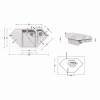 Кухонная мойка с дополнительной чашей Lidz 1000x500/225 STO-10 (LIDZSTO101000500225)