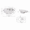 Кухонная мойка с дополнительной чашей Lidz 1000x500/225 WHI-01 (LIDZWHI011000500225)