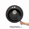 Кухонна мийка Lidz D510/200 BLM-14 (LIDZBLM14D510200)