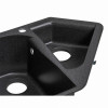 Кухонная мойка с дополнительной чашей Lidz 1000x500/225 GRF-13 (LIDZGRF131000500225)
