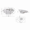 Кухонная мойка с дополнительной чашей Lidz 1000x500/225 GRA-09 (LIDZGRA091000500225)