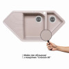 Кухонная мойка с дополнительной чашей Lidz 1000x500/225 COL-06 (LIDZCOL061000500225)