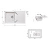 Кухонная мойка Lidz 860х500/240 STO-10 (LIDZSTO10860500240)