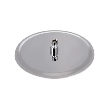 Лійка для верхнього душу Лейки Lidz Лейка 130 300 мм округла LDNIA130NKS32451 Chrome