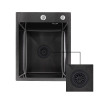 Сітка для сифона Lidz Acsis LA27 Black, силіконова, 117х117х37 мм LDACS33BLM49775