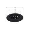 Сітка для сифона Lidz Acsis LA27 Black, силіконова, 117х117х37 мм LDACS33BLM49775
