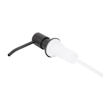 Дозатор для миючого засобу Lidz Acsis LA30 Brushed Black PVD, круглий LDACSLA30BLM49827