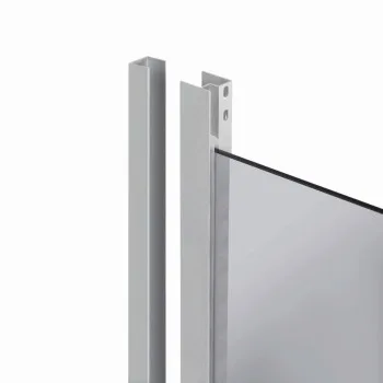 Душова кабіна Lidz Latwa SC90x90.SAT.LOW.DGR, скло темне тоноване 4 мм без піддона