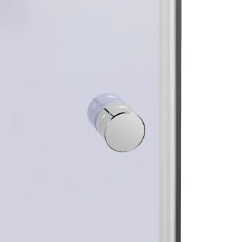 Душова кабіна Latwa SC90x90.SAT.HIGH.GR полукругла, скло тон 4 мм + Душовий піддон KAPIELKA ST90x90x41, з панеллю Lidz