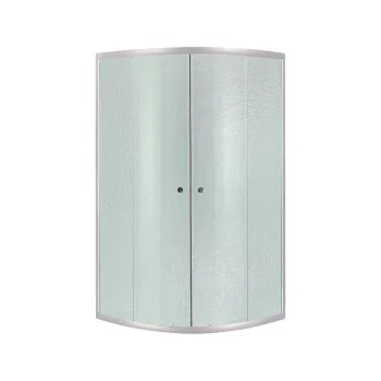Душевая кабина Lidz Latwa SC80x80.SAT.LOW.FR, стекло Frost 4 мм + Lidz Душевой поддон KAPIELKA ST80x80x14