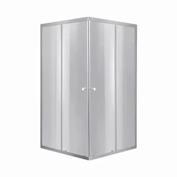 Lidz Набір: Душова кабіна Wawel SC90x90.SAT.LOW.DGR, квадратна, скло тоноване 4 мм + Душовий піддон Kapielka ST90x90x14