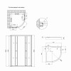 Душова кабіна Lidz Latwa SC90x90.SAT.LOW.FR, скло Frost 4 мм + Lidz Душовий піддон KAPIELKA ST90x90x14