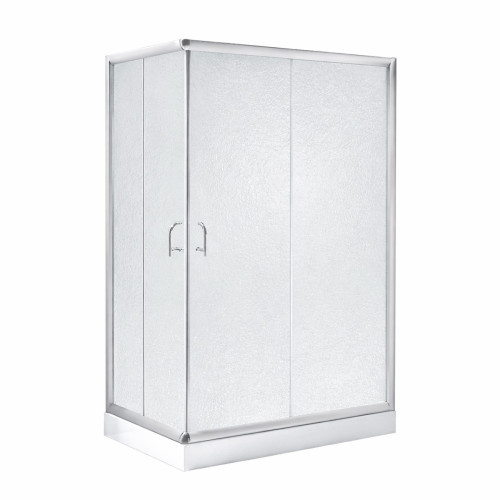 Душова кабіна Lidz Wawel SC100x80.SAT.LOW.FR, скло Frost 5 мм + Lidz Душовий піддон KAPIELKA ST100x80х14