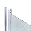Душова кабіна Latwa SC90x90.SAT.HIGH.FR полукругла, скло Frost 4 мм + Душовий піддон KAPIELKA ST90x90x41, з панеллю Lidz