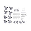 Душова кабіна Lidz Latwa SC90x90.SAT.LOW.FR, скло Frost 4 мм + Lidz Душовий піддон KAPIELKA ST90x90x14