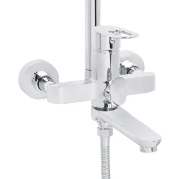 Душова система універсальна Lidz Latwa 1031 на три споживача (з виливом)  (k35) Chrome LDLAT1031CRM48993