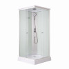 Душовий бокс Lidz Kubis SB90x90.SAT.LOW.FR, скло Frost 4 мм
