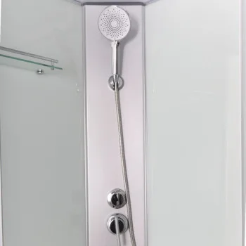 Душовий бокс Lidz Kubis SB90x90.SAT.LOW.FR, скло Frost 4 мм