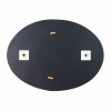 Зеркало Lidz Latwa 140.07.11 425х575 настенное овальное с декором LD78LA4257