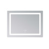 Зеркало Lidz Kubis (KU2) 800х600 с LED-подсветкой Touch, с антизапотеванием, с диммером, рег. яркости LD78LF904708048446