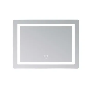Дзеркало Lidz Kubis (KU2) 800х600 з LED-підсвічуванням Touch, з антизапотіванням, з димером, рег. яскравості LD78LF904806048446