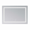 Дзеркало Lidz Kubis (KU2) 1200х800 з LED-підсвічуванням Touch, з антизапотіванням, з димером, рег. яскравості LDKUB120080049007
