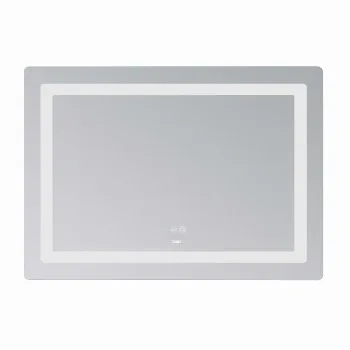 Зеркало Lidz Kubis (KU2) 1200х800 с LED-подсветкой Touch, с антизапотеванием, с диммером, рег. яркости LDKUB120080049007