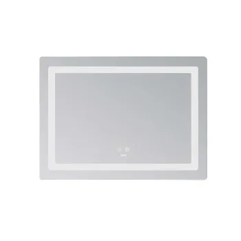 Дзеркало Lidz Kubis (KU2) 700х500 з LED-підсвічуванням Touch, з антизапотіванням, з димером, рег. яскравості LD78LF90448486