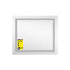 Зеркало Lidz Kubis (KU1) 700х600 с LED-подсветкой Touch, с антизапотеванием, с диммером, рег. яркости LDKU60070049285