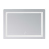 Зеркало Lidz Kubis (KU2) 1000х800 с LED-подсветкой Touch, с антизапотеванием, с диммером, рег. яркости LD78LF6141008048450