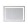 Дзеркало Lidz Kubis (KU1) 900х700 з LED-підсвічуванням Touch, з антизапотіванням, з димером, рег. яскравості LD78LF904907048451